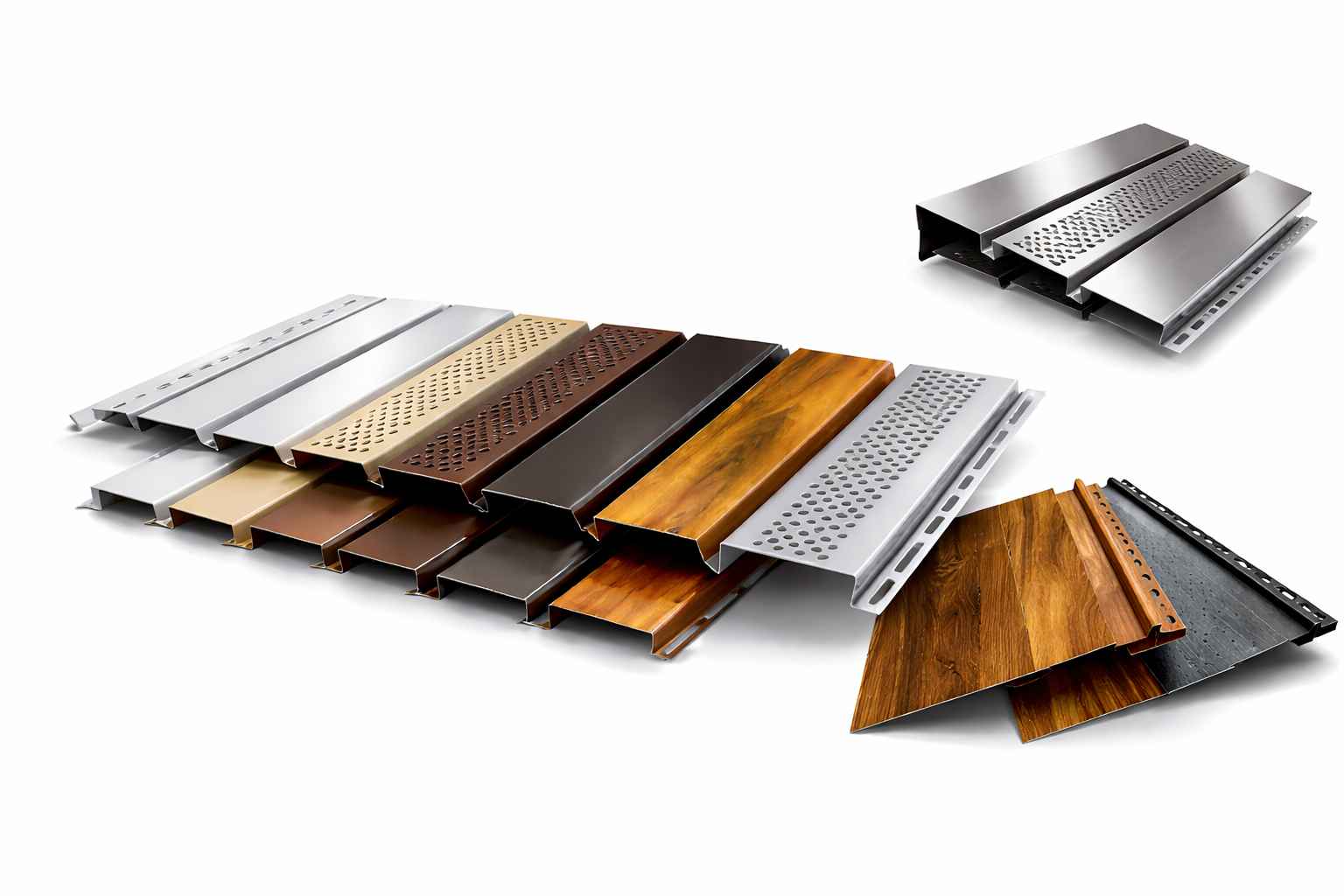 Металлические софиты на здании